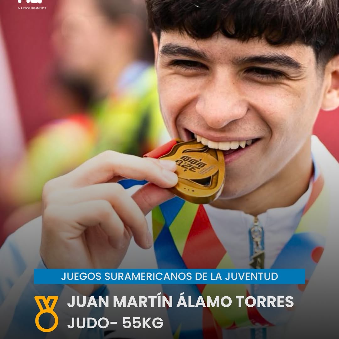 Photo shared by Sportmax on April 14, 2026 tagging @aaalamo.55. May be an image of text that says 'កិមថ្ថ, ณส 26 Ma WARAOmAA . SportMax 10jo നരന JUEGOS SURAMERICANOS DE LA JUVENTUD Y 7JUANMARTÍNÁLAMOTORRES JUAN MARTÍN ÁLAMO TORRES JUDO-55KG 55 JUDO-'.